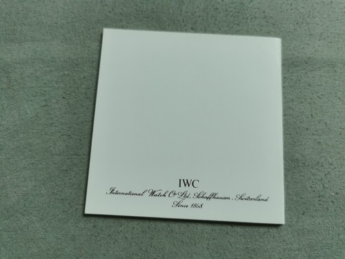 IWC 3714 Portuguese Chronograph complete kit warranty booklet blank with papers - Imagen 11 de 17