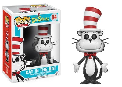 Dr. Seuss Cat in the Hat Der Kater mit Hut Buch POP! Books #04 Vinyl Figur Funko