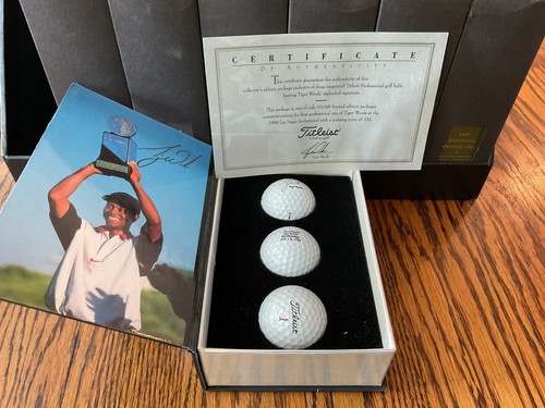 Tiger Woods 1996-1997 PGA TOUR Wins Titleist Golf Ball Collection Boxed Set - Picture 7 of 14