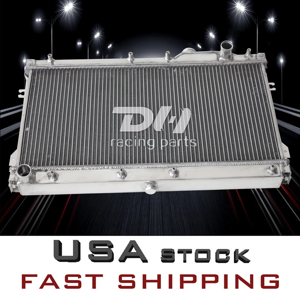 Radiador de aluminio de 3 filas + cubierta + ventilador para Mazda Miata 1990-1997 2 puertas 1,6/1,8 L I4 MT Foto 3 de 4