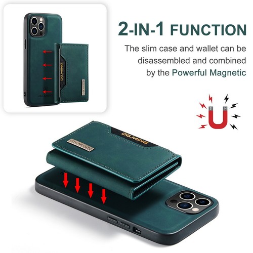 2-in-1 Magnetic PU Leather Wallet Hybrid Shockproof Stand Case Cover For iPhone - Picture 7 of 17