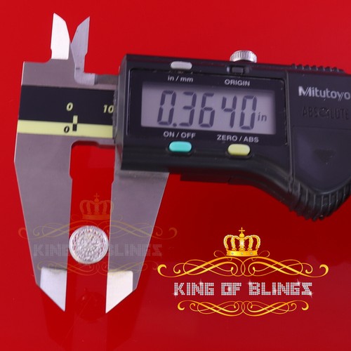 Ohrringe 0,19 kt Diamant 925 Sterling Silber weiß rund für Herren / Damen - Bild 11 von 12