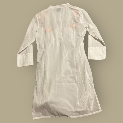 Madison Mathews Tunic Blouse Sheer Top Pullover Embroidered 100% Cotton Size XS - Picture 4 of 5
