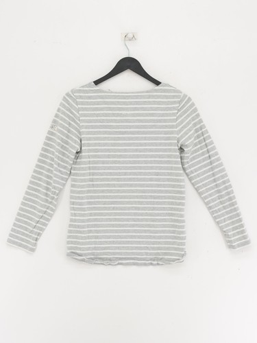 Joules Women's T-Shirt UK 10 Grey 100% Cotton Basic - Picture 6 of 8