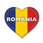 2 X Rumänische Herz Flagge, Auto, Van Abziehbild