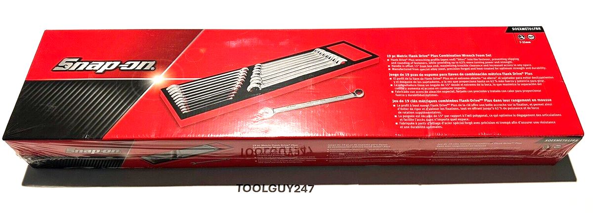 SNAP ON TOOLS USA SOEXMET01FBR 7-25mm Flank Drive Plus Metric