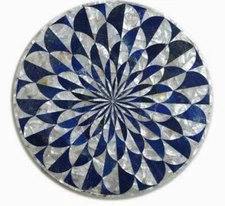 24'' Marble Table Top Center Coffee Home Decor Inlay pietra dura antique a18