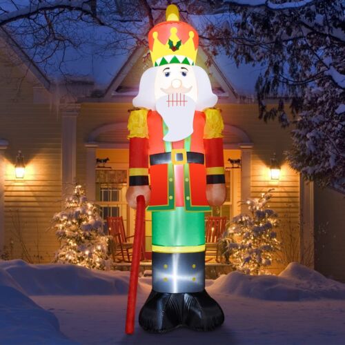 10 ft Giant Christmas Inflatables Nutcracker Soldier Outdoor Decoration, Chri...