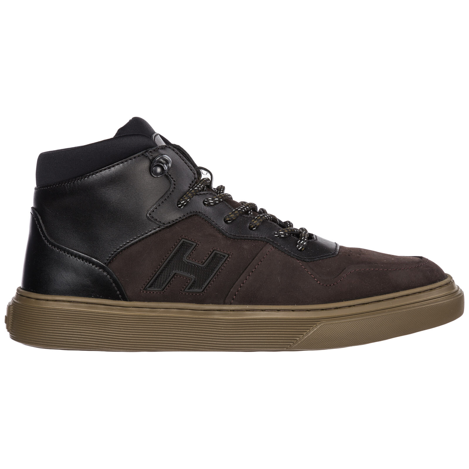 HOGAN hombres zapatos HIGH TOP LEATHER TRAINERS zapatillas NEW H365 marrón BB6 HOGAN hombres zapatos HIGH TOP LEATHER TRAINERS zapatillas NEW H365 marrón BB6