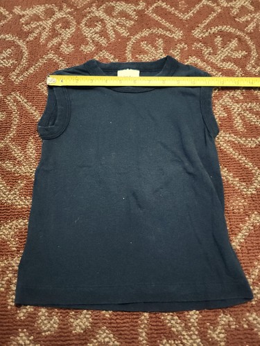 Vintage 1990s Flying Colors Sleeveless Shirt - Kids / Youth Size 5-6 - Black - Picture 2 of 6