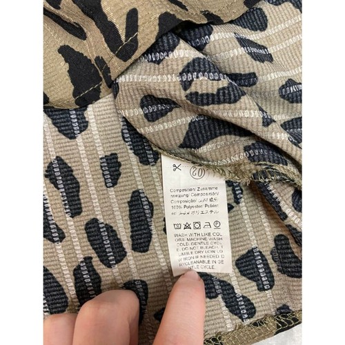 Blusa top informal manga larga con cuello en V estampado de leopardo de SHEIN para mujer talla XL - Imagen 8 de 8