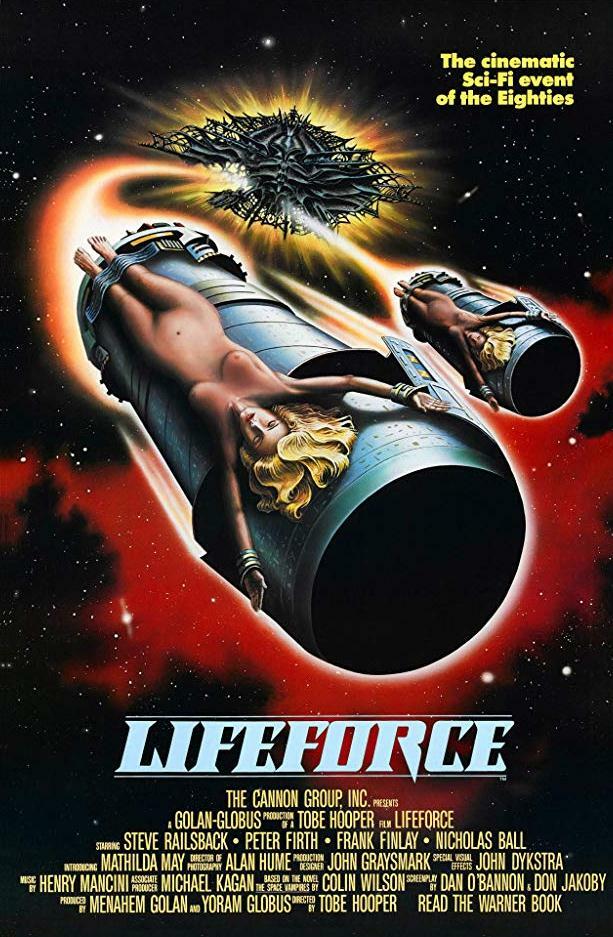 LIFEFORCE 1985 Steve Railsback, Mathilda May, Peter Firth