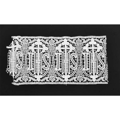 Meilleure collection avant Alb Augustinian Cross et dentelle IHS taille XL - Photo 4 sur 4