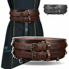Cosplay Belts Medieval Vintage Unisex Wide Knight Warrior Viking Waistband Props