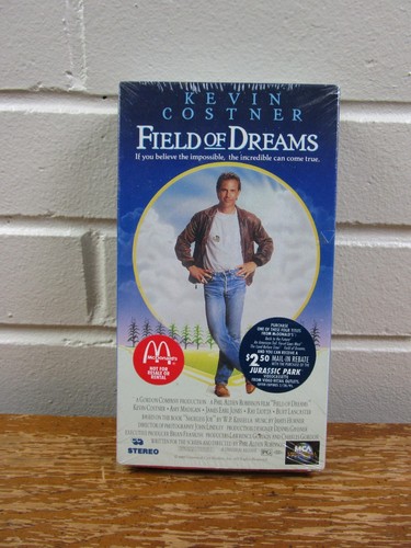 Field of Dreams VHS 1992 McDonalds Promo New Sealed Kevin Costner James E Jones - Picture 1 of 8
