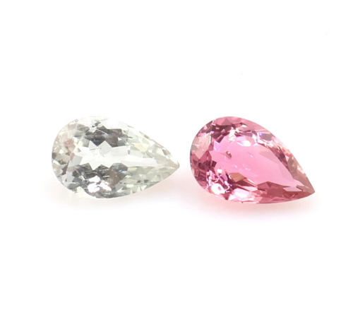 Natural Multi Tourmaline Pair 8x5 mm 1.80 Crt Tourmaline Cut Jewelry Making - Picture 4 of 6