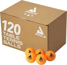 JOOLA Training 3 Star Table Tennis Balls 12, 60, or 120 Pack - 120, Orange 