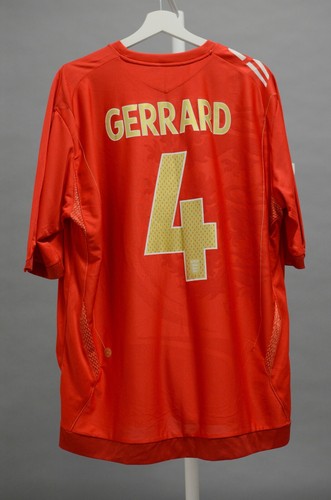 England 2006 2008 Away football shirt jersey Umbro size XXL #4 Gerrard - Picture 2 of 9