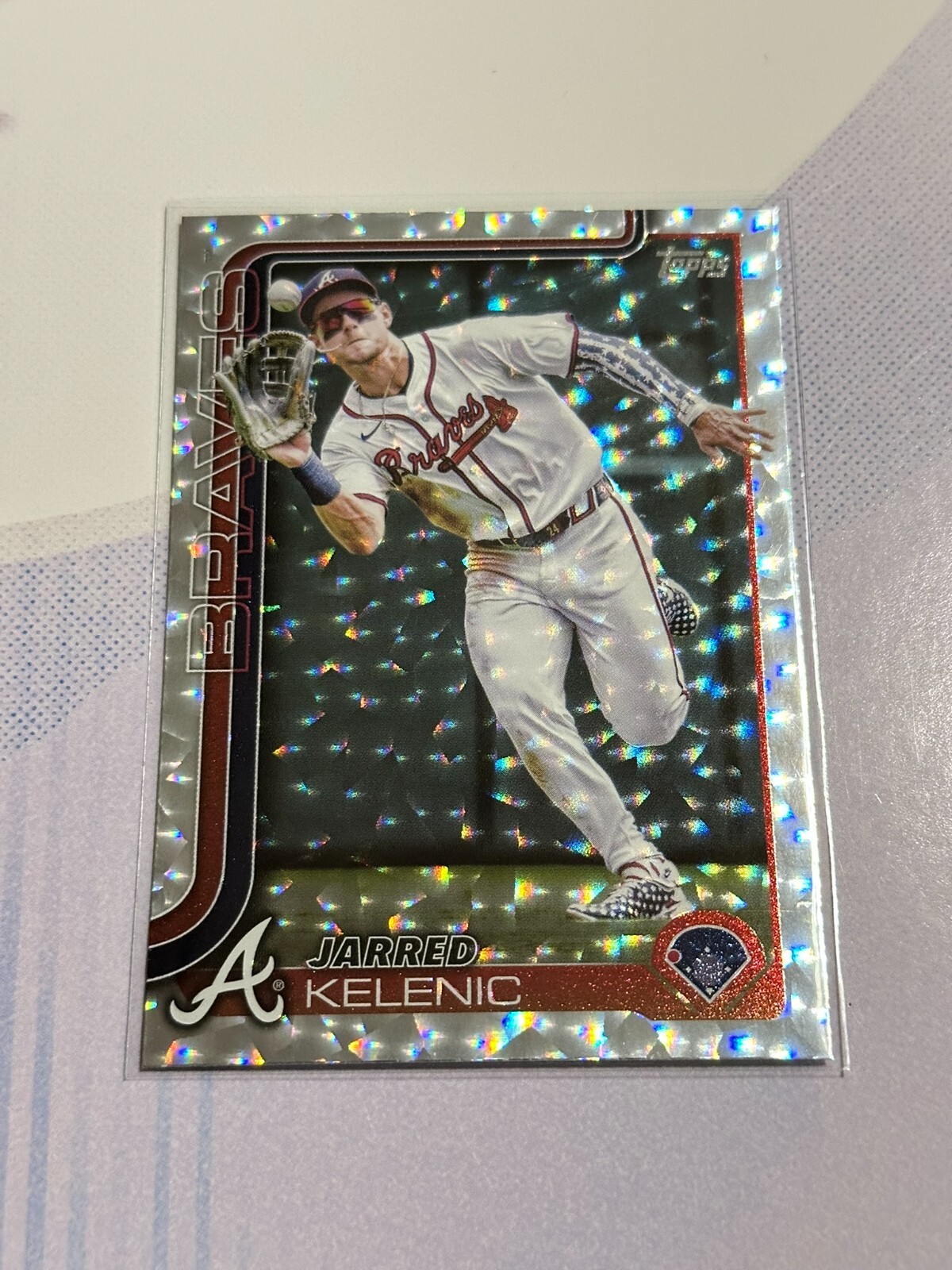 2025 Topps Series 1 - #276 Jarred Kelenic Silver Cracked Foil - FREE SHIPPING