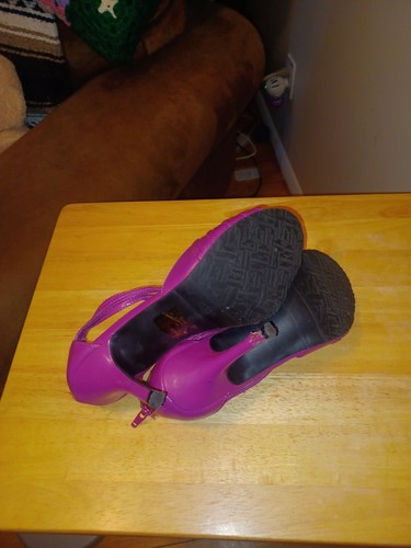 Elle Mariel Fuschia Strappy Heels Size 8.5 - Picture 4 of 13