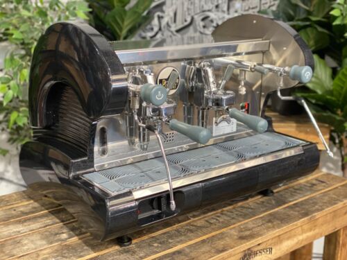 LA PAVONI BAR S LEVER 2 GROUP BLACK ESPRESSO COFFEE MACHINE COMMERCIAL CAFE BAR - Picture 11 of 13