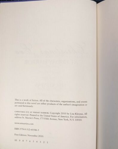 Christmas Eve at Friday Harbor by Lisa Kleypas, 1st Edition HC/DJ - Picture 4 of 5