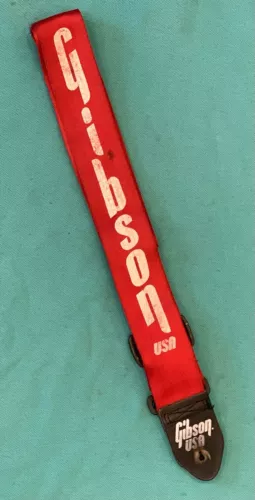  Vtg Gibson Original Logo ACE Style Guitar Strap Made in USA