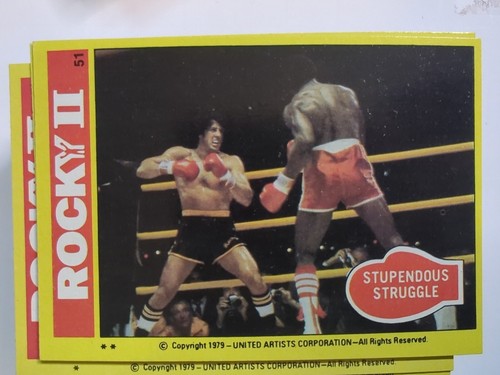 ROCKY II Complete Set 1979 Topps 99 Cards With No Stickers - Bild 16 von 24