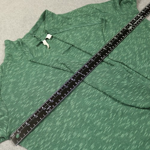 Cato Open Waterfall Front Knit Cardigan Long Sleeve Heather Dark Green XS - Picture 15 of 22
