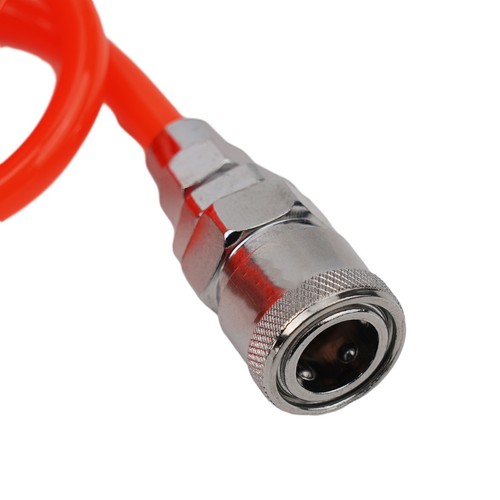 Sturdy 8x5mm Air Compressor Pump Hose Pneumatic PU Spiral Pipe 3 meters Orange - Picture 4 of 22