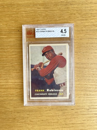1957 TOPPS FRANK ROBINSON ROOKIE #35 BVG 4.5 - Picture 1 of 7