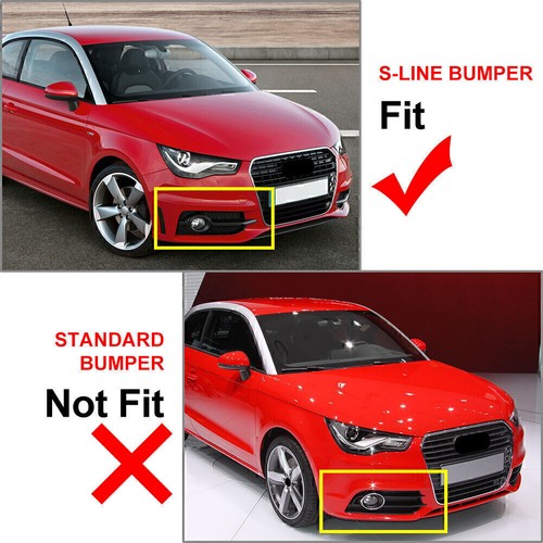 2x Frontstoßstange Nebelscheinwerfer Grill für AUDI A1 8X S-Line Honeycomb 11-14 - Bild 2 von 6