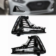 LED Daytime Running Light DRL Fog Lights For 2018-2019 Hyundai Sonata Left+Right