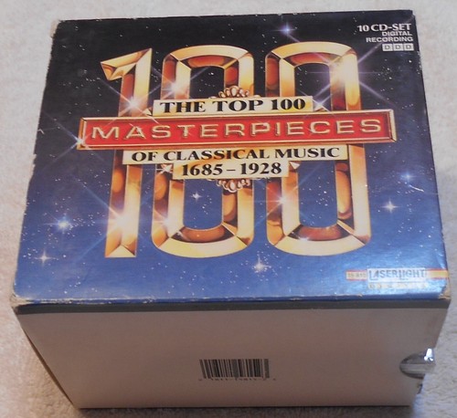 The Top 100 Masterpieces of Classical Music, 1685-1928, 10 CD Set - Afbeelding 1 van 1