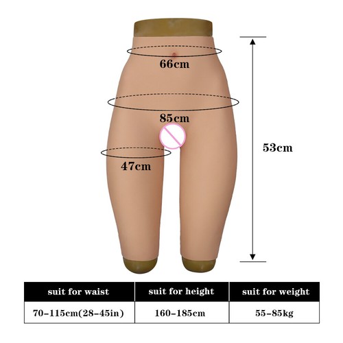 Silicone Fake Vagina Pants Hip Enhancer Transgenders Panties for Crossdresser - Picture 6 of 10