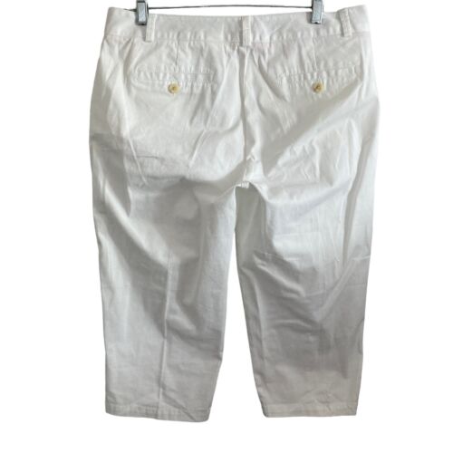 Dockers Pants Womens 12P White Stretch Cropped - Picture 2 of 9