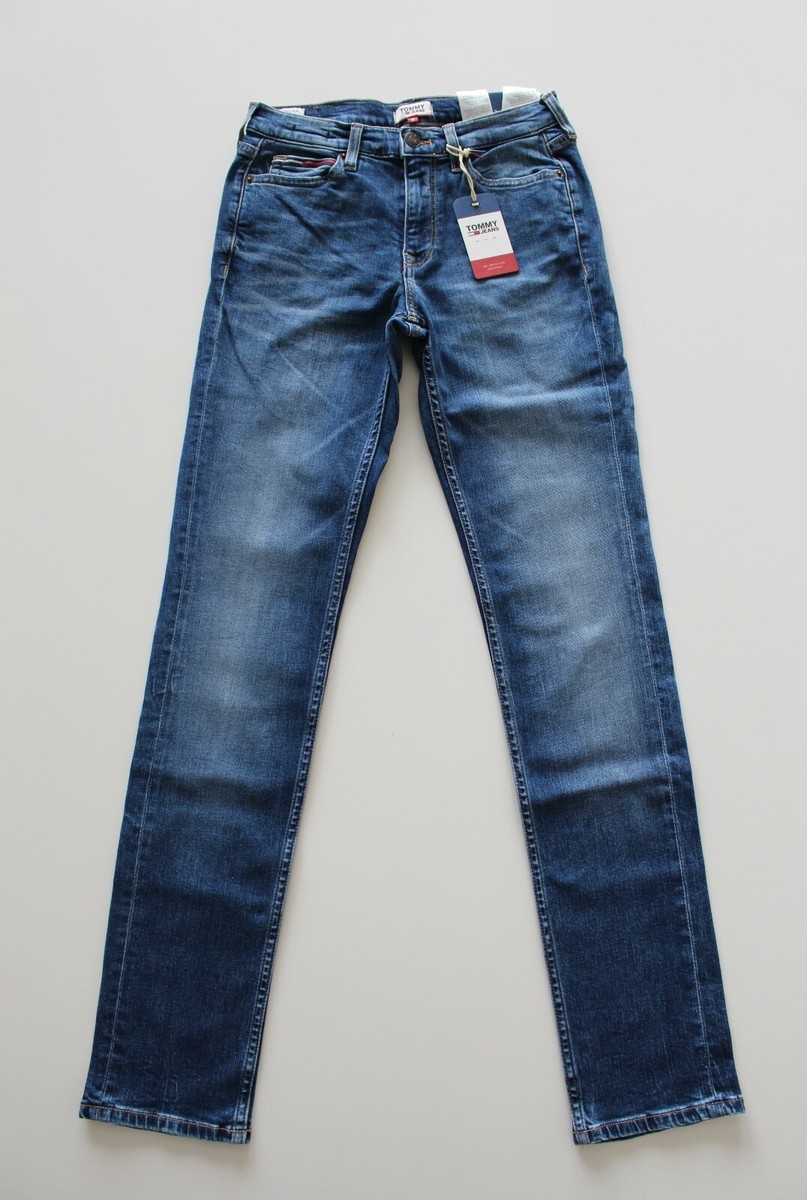 Tommy Jeans TJ 1985 Mid Rise Straight Durham Mid Blue W25 L32 eBay