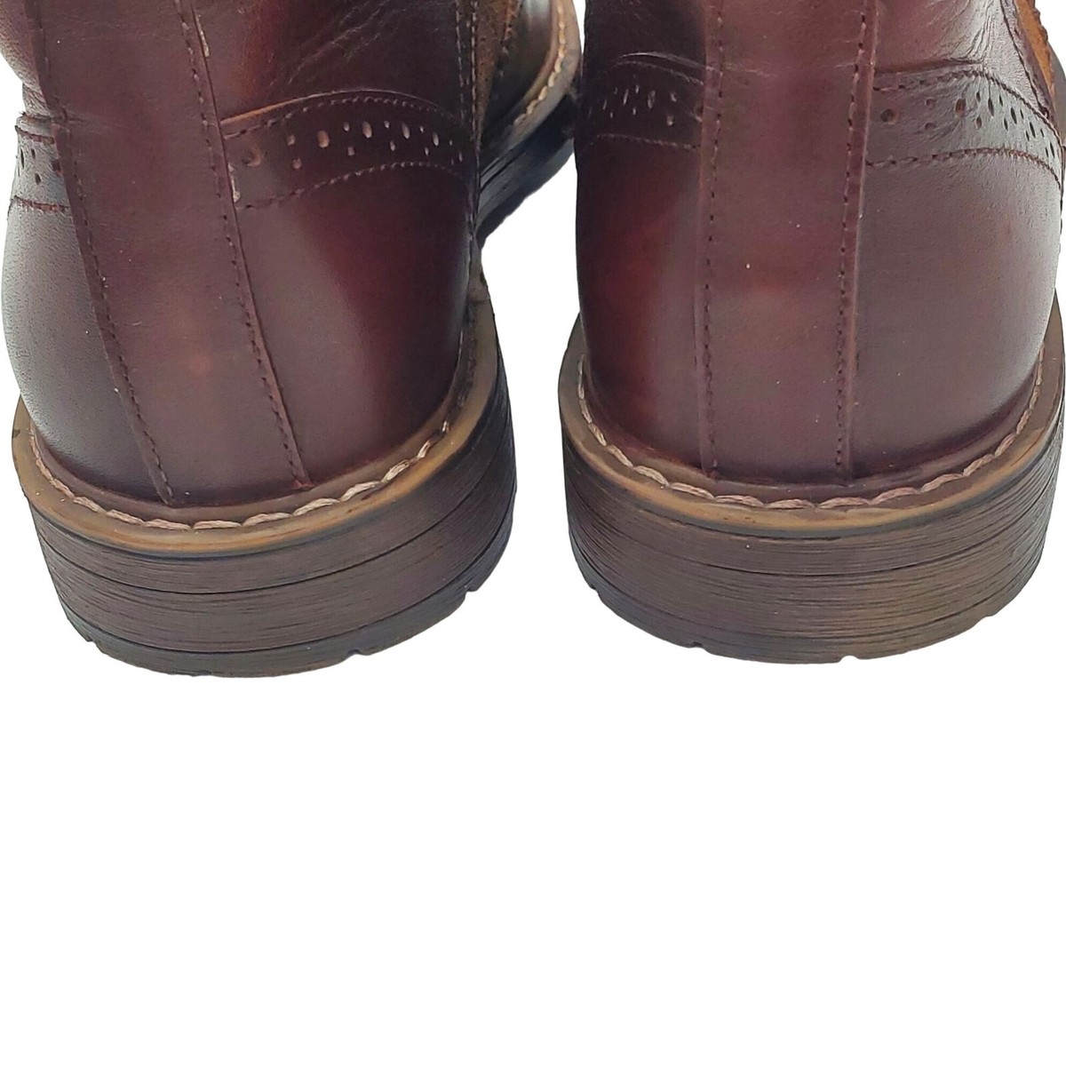 Arkbird Mens size 8 brown burgundy leather suede chukka  display picture 1