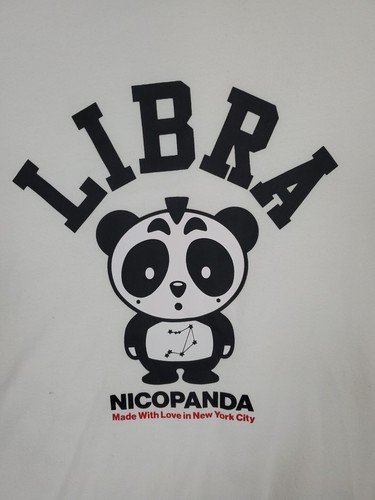 Nicopanda Zodiac Graphic Print T-Shirt Libra Small- GAGA NYC Gear (3SRL006) - Picture 2 of 10