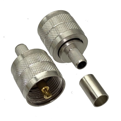 10 piezas Conector UHF PL259 Macho Enchufe Crimpado RG8X RG-8X LMR240 Cable RF Coaxial - Imagen 5 de 5