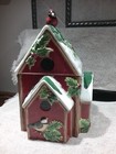 Cracker Barrel Birdhouse Cookie Jar " A Christmas to Remember "