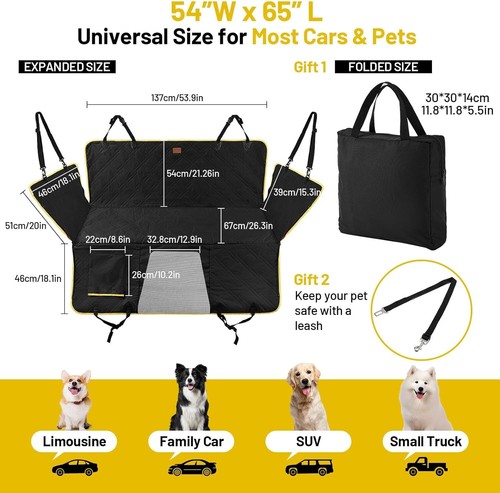 Cubierta de asiento trasero para perro para asiento trasero parte inferior dura Ruff Rover 2.0 cubierta de asiento para mascotas R... - Imagen 5 de 7