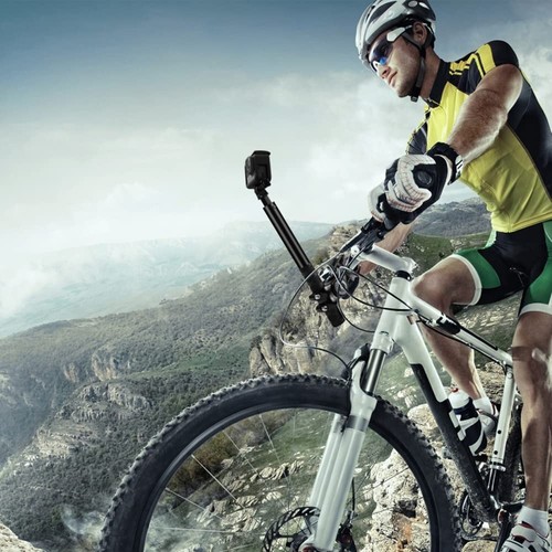 Andoer Bike Selfie Stick Handlebar Mount, Motorcycle Bike Selfie Stick Handle... - Picture 2 of 9