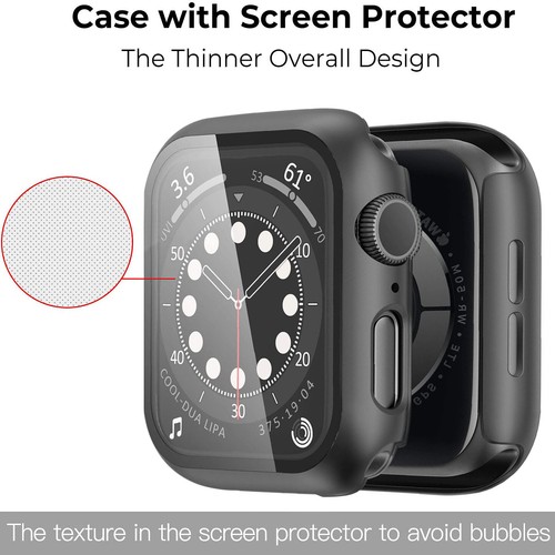2020 NEUF étui de protection PC iWatch avec écran en verre pour Apple Watch - Photo 8 sur 11