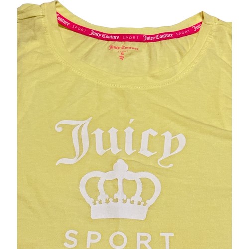 Top canotta gialla Juicy Couture logo sportivo donna taglia XL - Foto 7 di 11