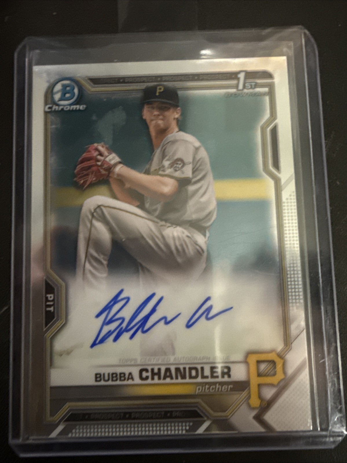 2021 Bowman Draft - Chrome Draft Pick Autographs Bubba Chandler #CDA-BC (AU, RC)