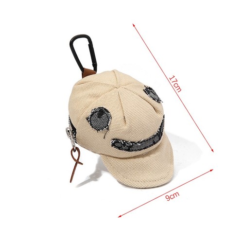 Hat Shape Coin Purse Keychain Portable Wallet Bag Pendant Headphones Organizer* - Picture 3 of 13