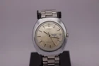 1977 Timex Automatic 38mm Day‑Date – Running – Cracked Crystal – Vintage