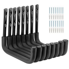 8 Pack Ladder Hooks 9.8Inch Garage Storage Utility Hook Heavy Duty Wall Mount...