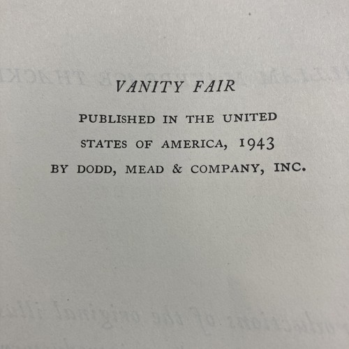 VANITY FAIR by William Makepeace Thackeray 1943 Illustrated HC - Imagen 7 de 15